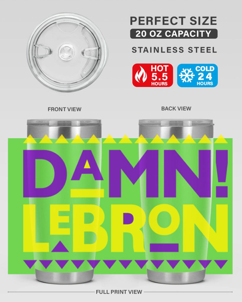 damn lebron 177#- black words phrases- Cotton Tank
