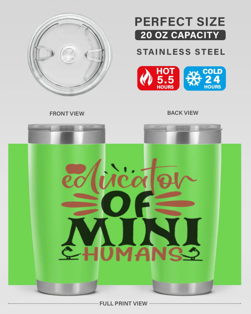 educator of mini humans Style 181#- teacher- tumbler