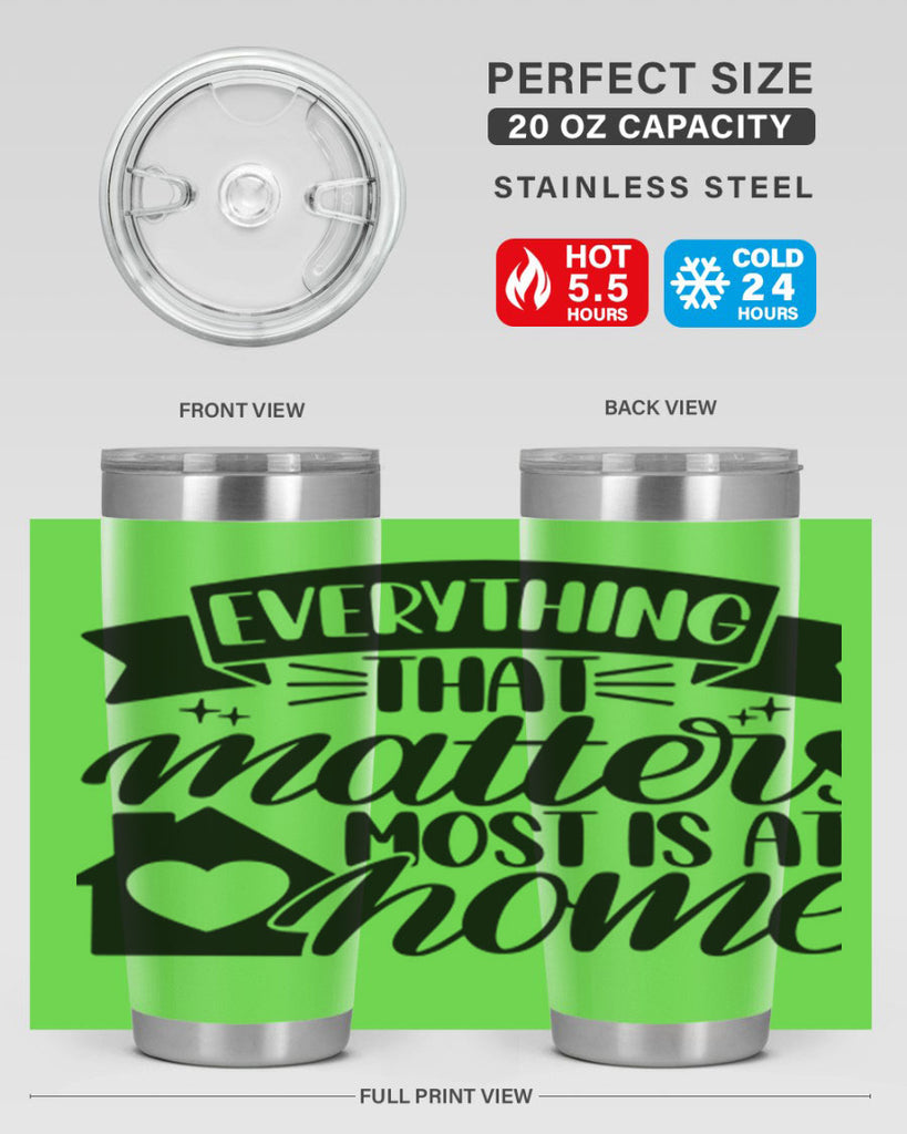 everything that matters most is at home 20#- home- Tumbler