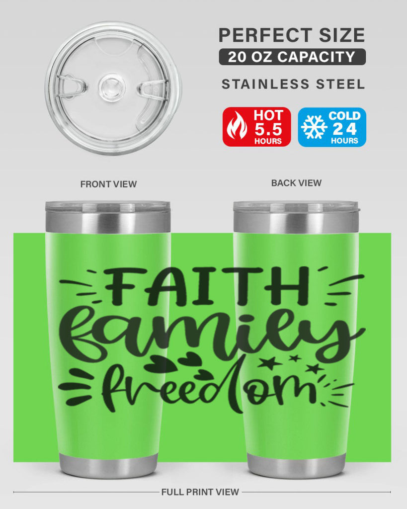 faith family freedom 43#- family- Tumbler