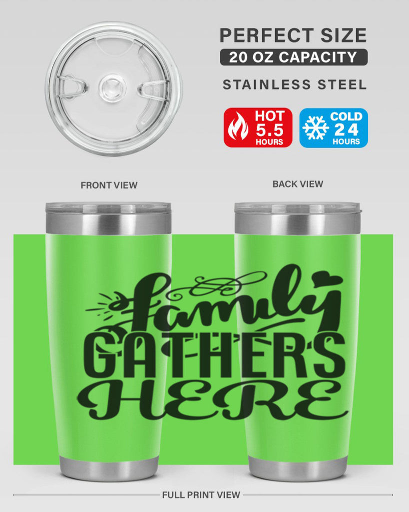 family gathers here 39#- family- Tumbler