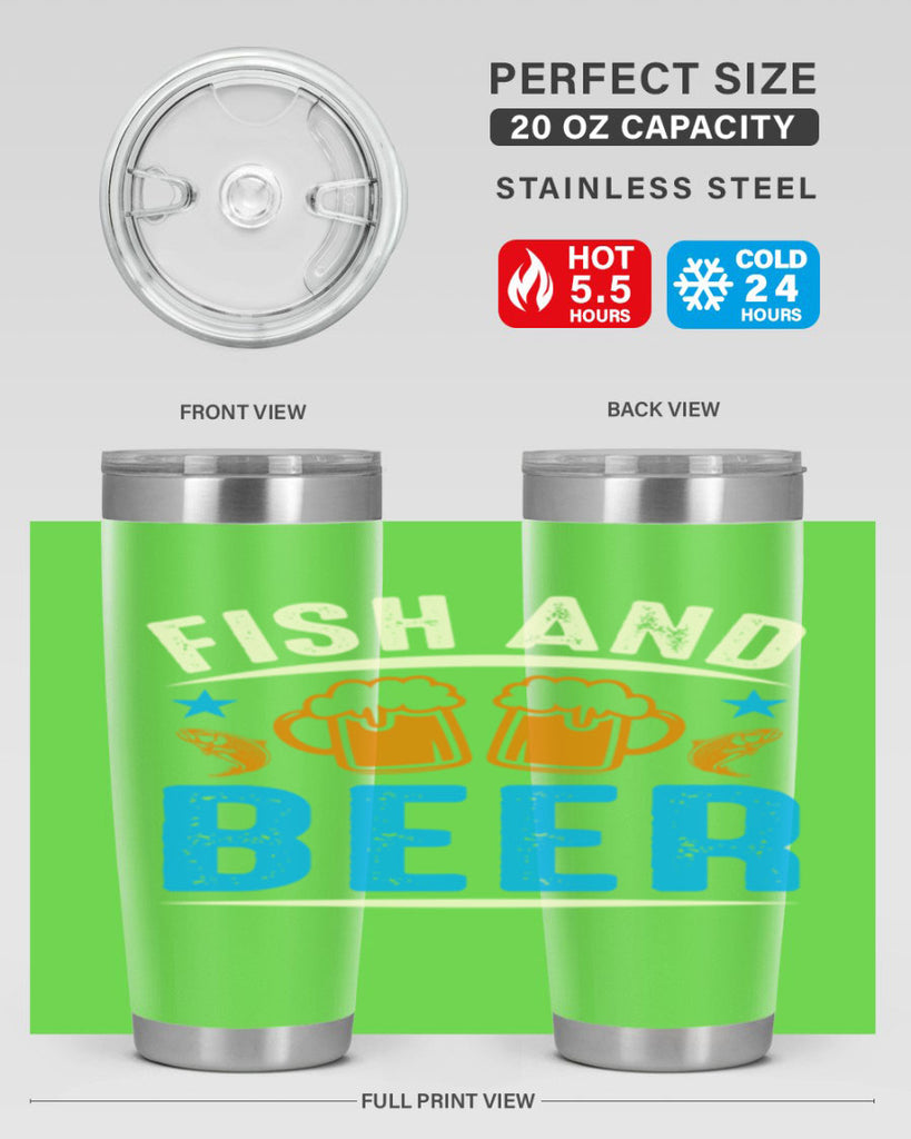 fish and beer 114#- beer- Tumbler