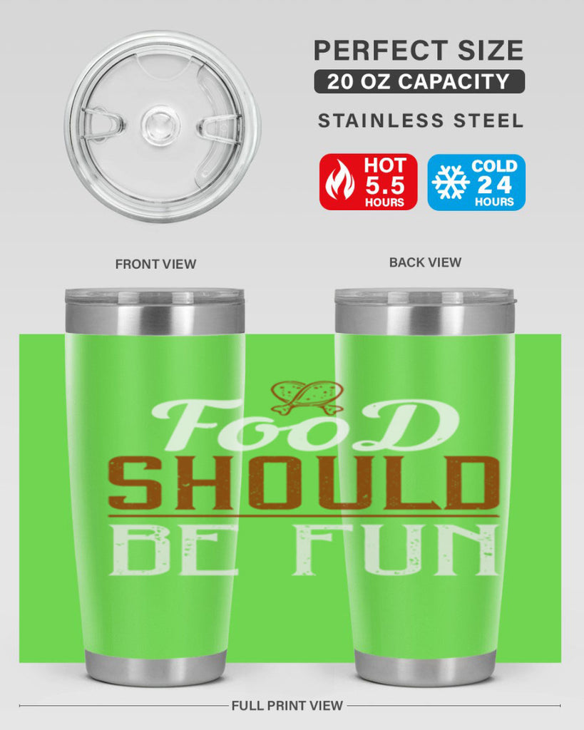 food should be fun 38#- cooking- Tumbler