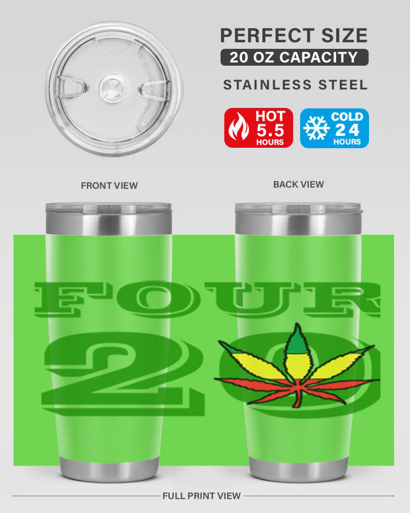 four twenty 87#- marijuana- Tumbler