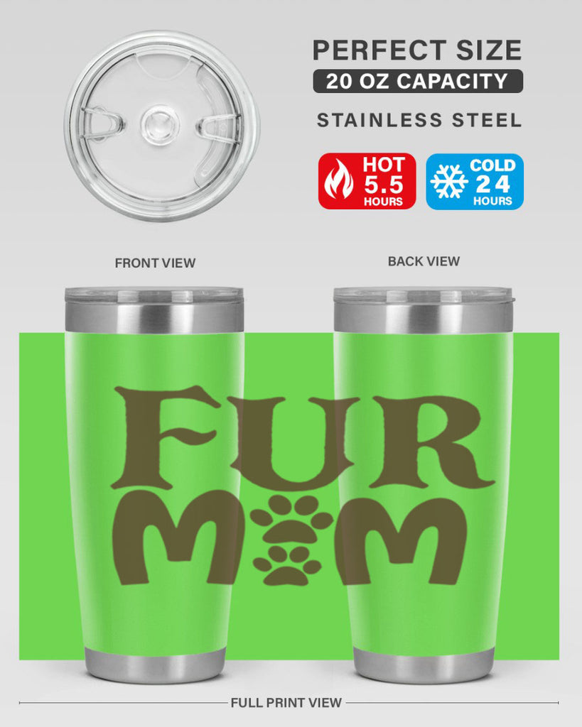 fur mom 266#- mom- Tumbler