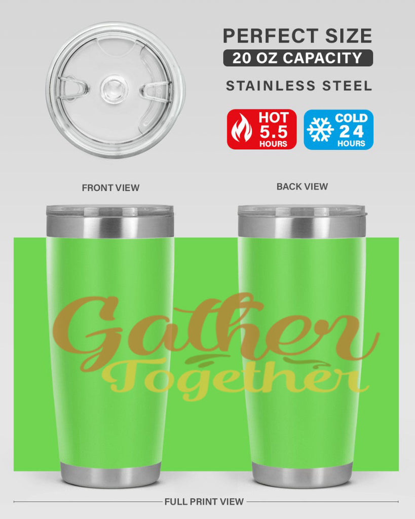 gather together 61#- thanksgiving- Tumbler