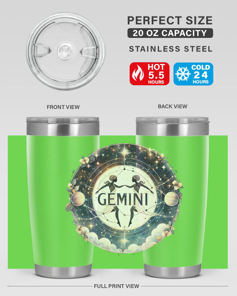 gemini 237#- zodiac- Tumbler