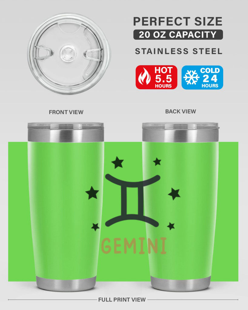 gemini 241#- zodiac- Tumbler