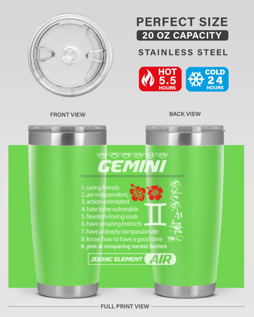 gemini 242#- zodiac- Tumbler