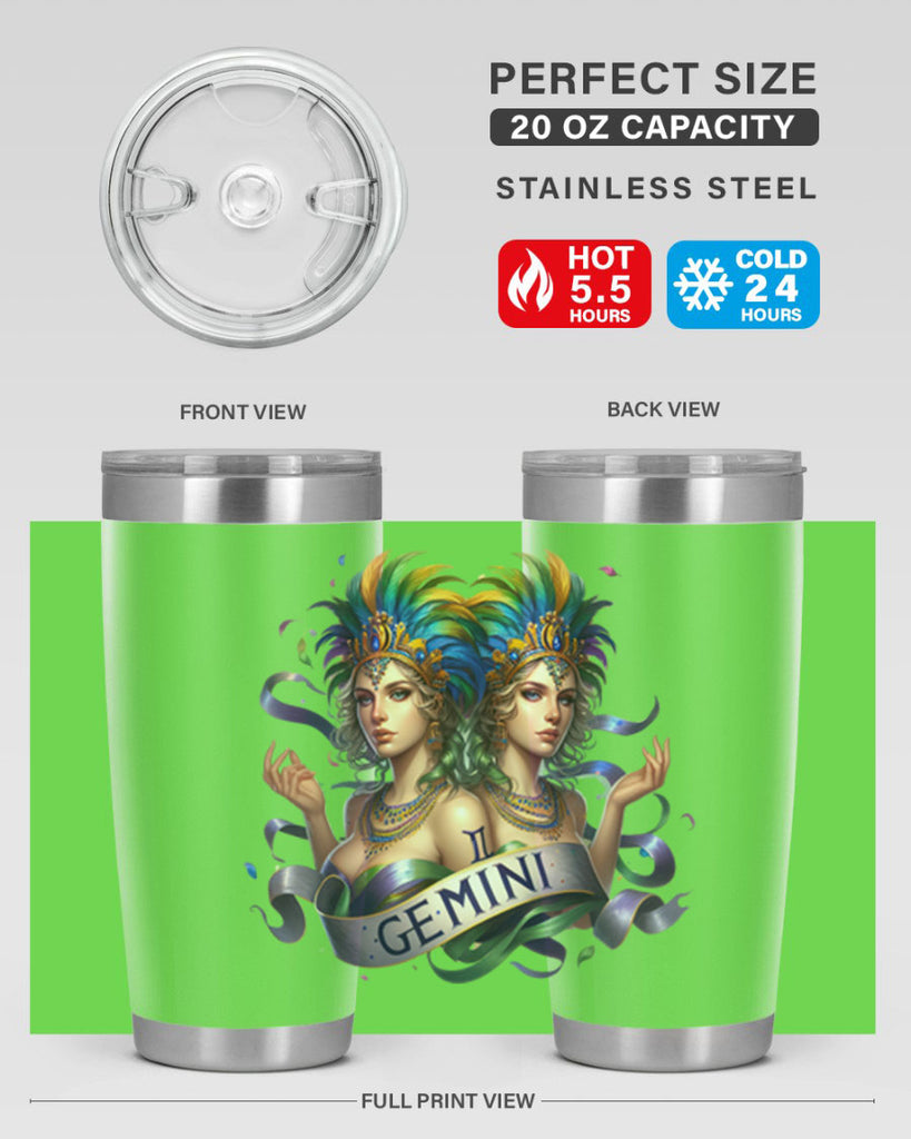 gemini 243#- zodiac- Tumbler