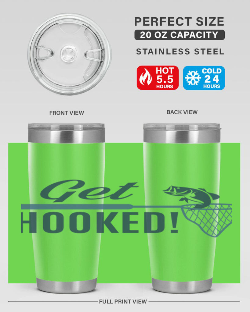 get hooked 133#- fishing- Tumbler