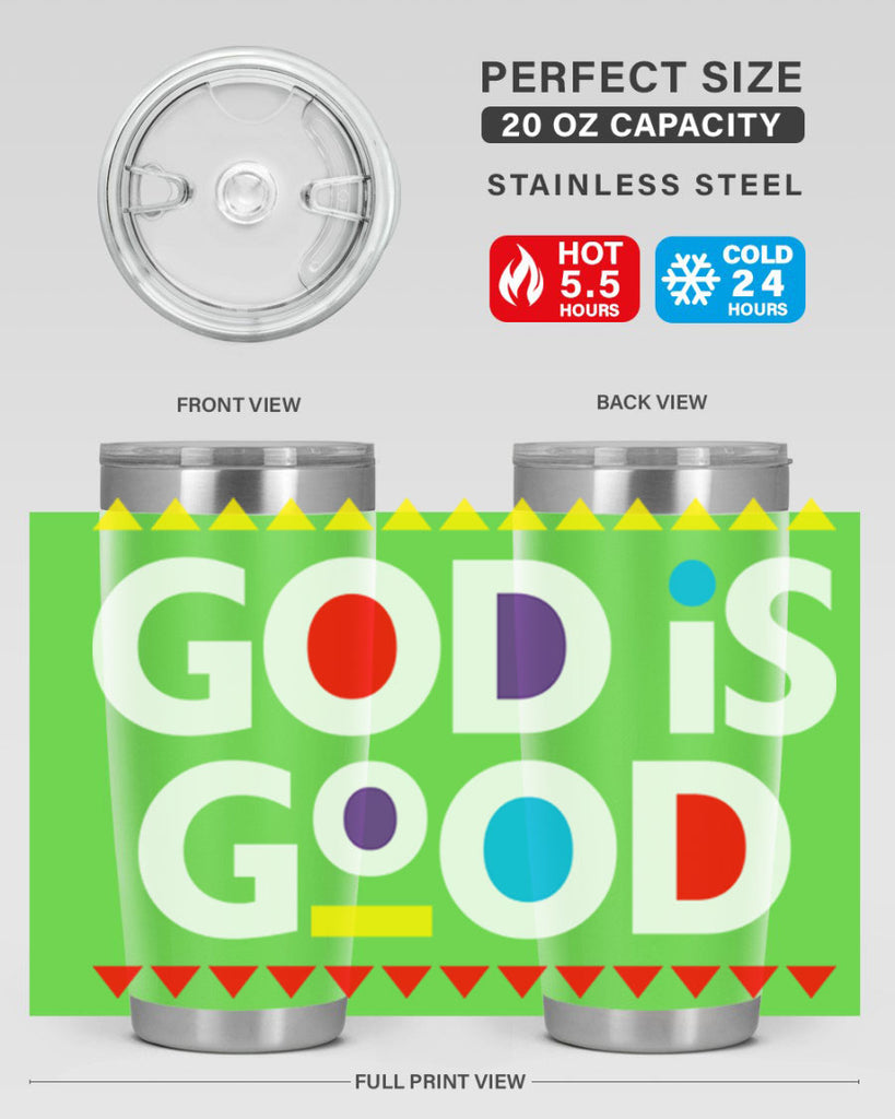 god is good 143#- black words phrases- Cotton Tank