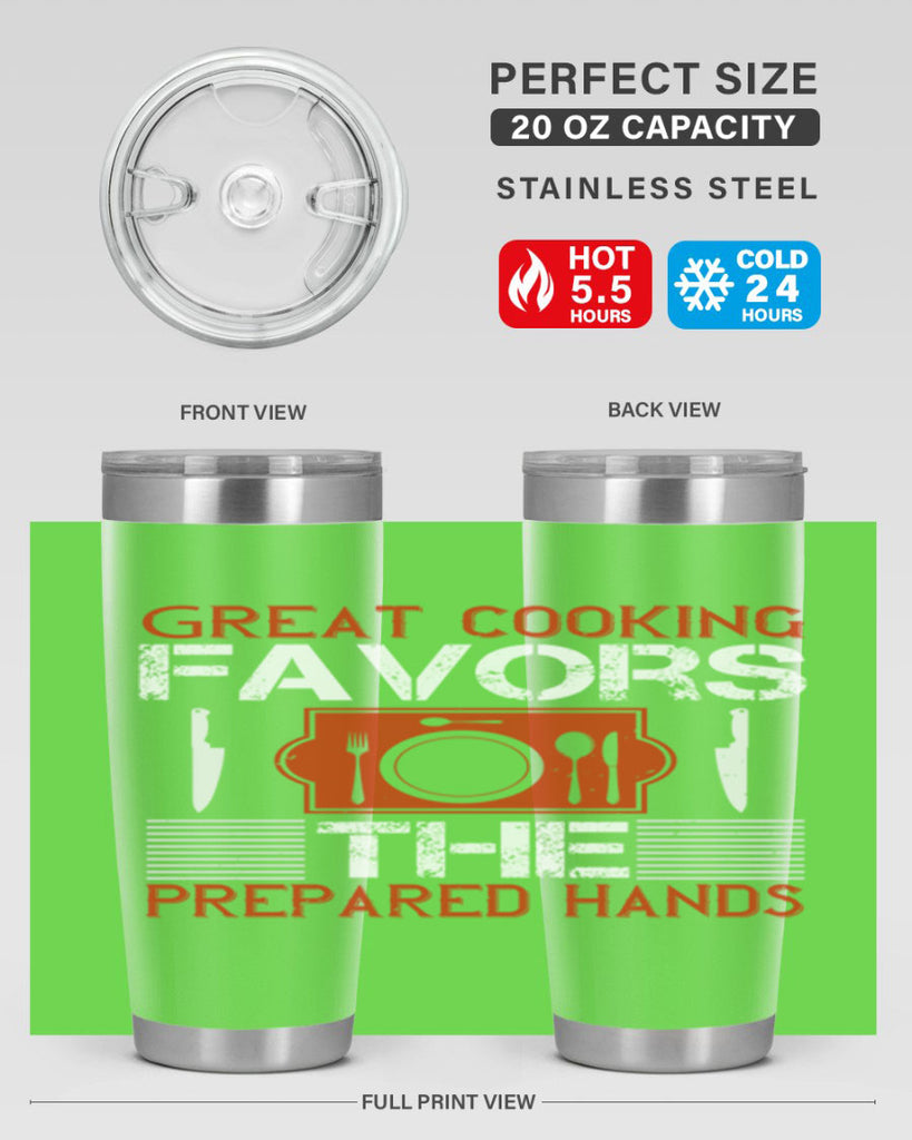 great cooking favors the prepared hands 37#- cooking- Tumbler