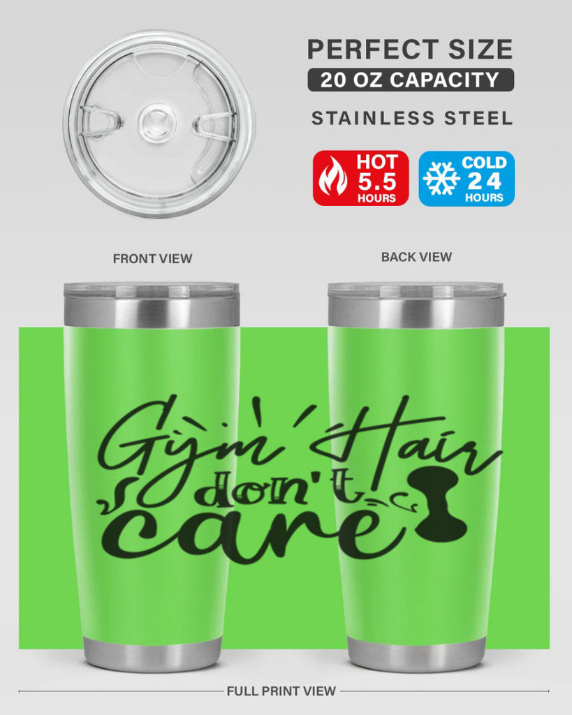 gym hair dont care 43#- gym- Tumbler