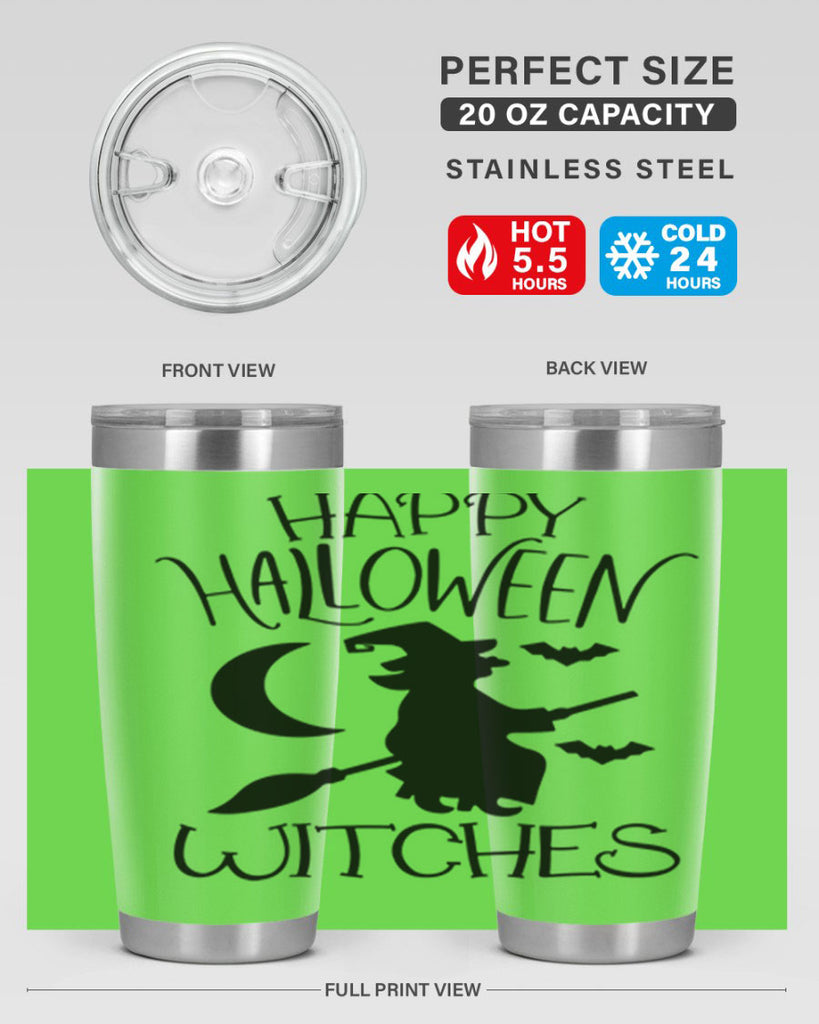 happy halloween witches 63#- halloween- Tumbler