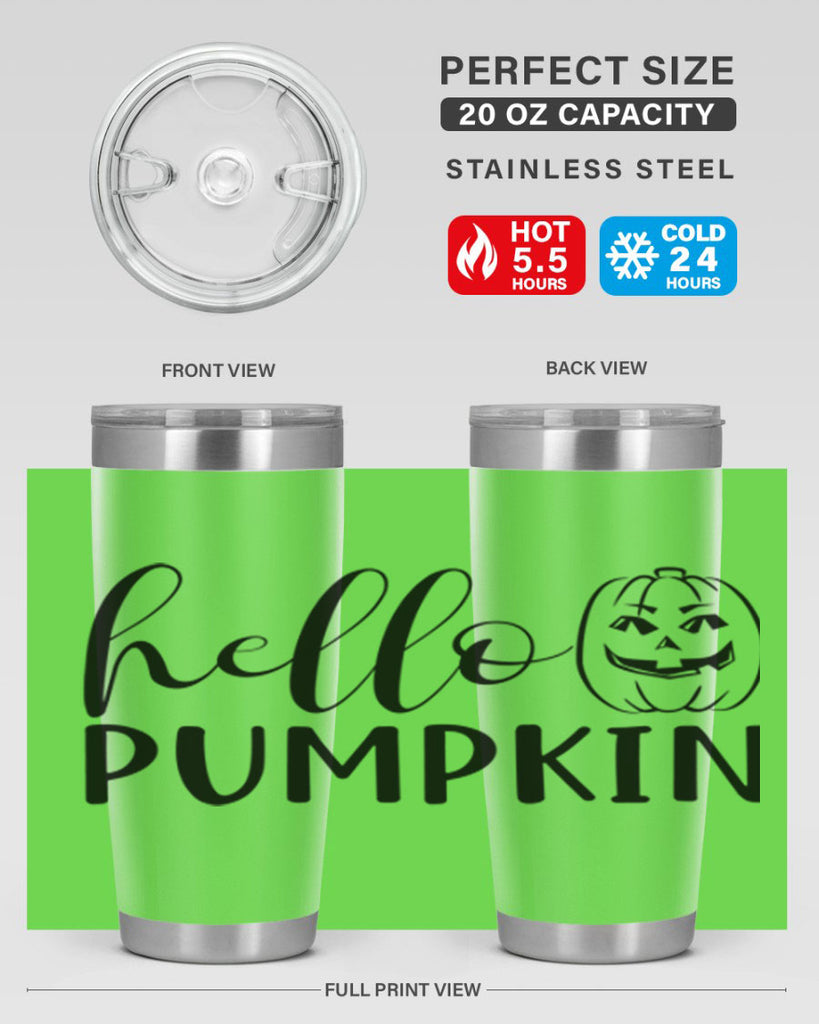 hello pumpkin 287#- fall- Tumbler