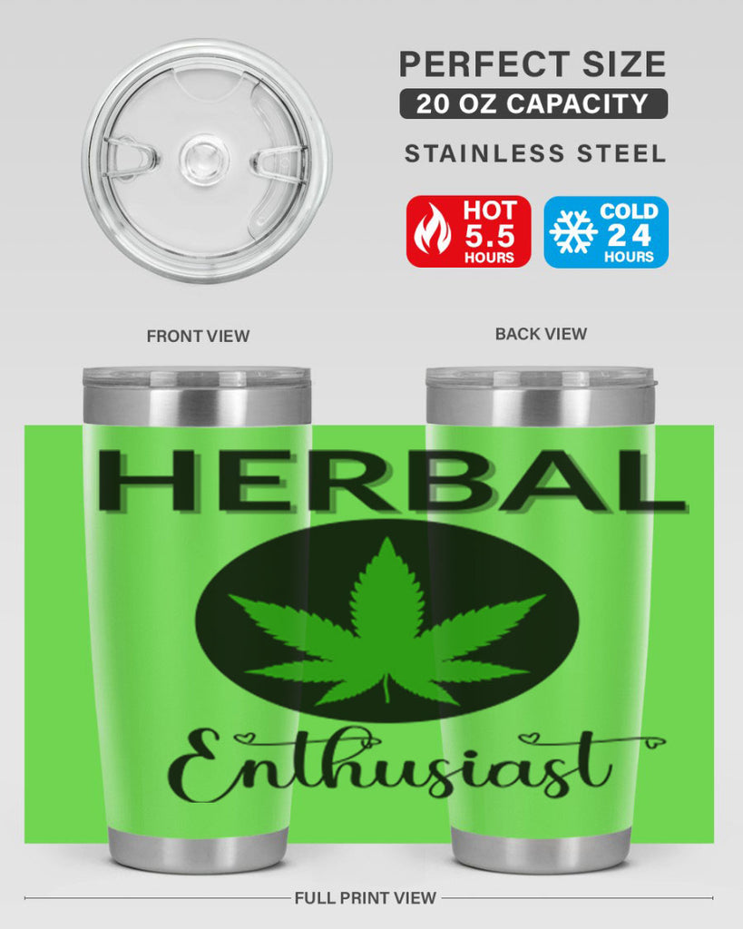 herbal enthusiast 109#- marijuana- Tumbler