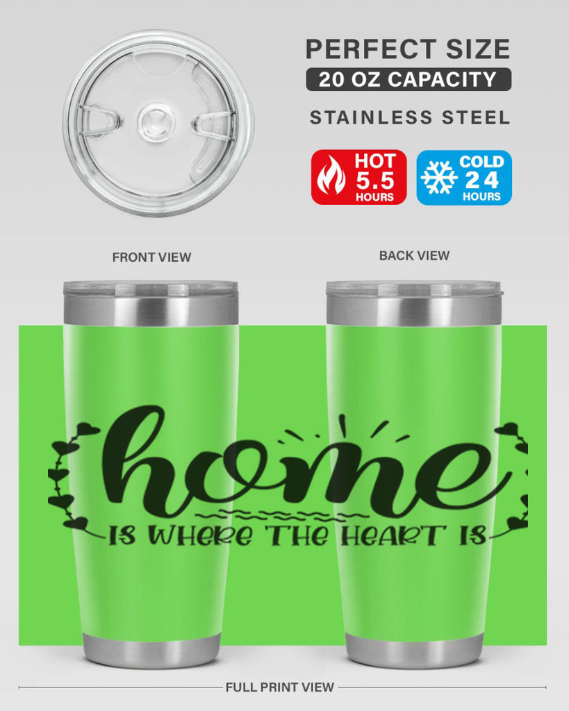 home is where the heart is 38#- home- Tumbler