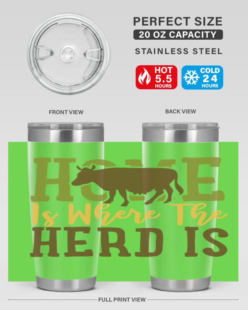 home is where the herd is 7#- farming and gardening- Tumbler