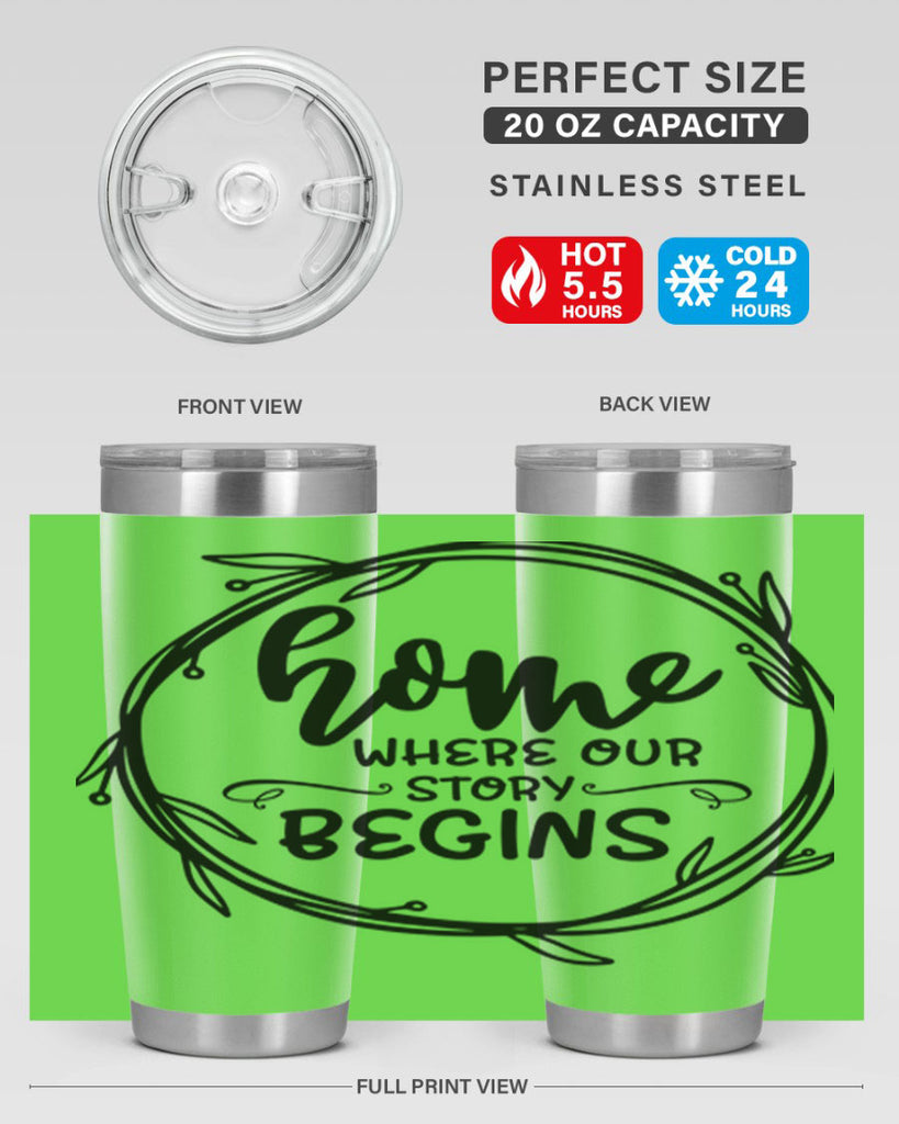 home where our story begins 22#- home- Tumbler