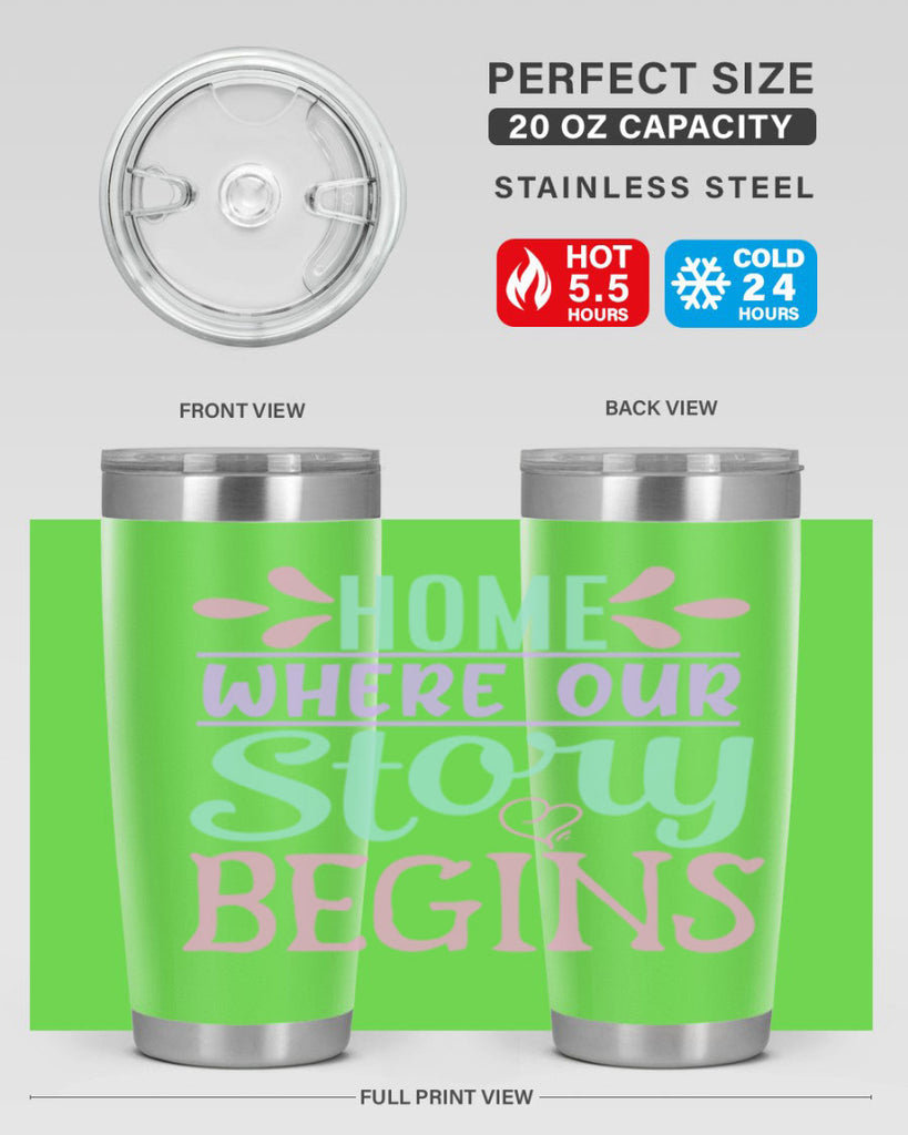 home where our story begins 23#- home- Tumbler