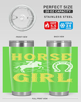 horse girl Style 51#- horse- Tumbler