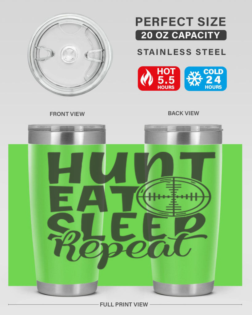 hunt eat sleep repeat 11#- hunting- Tumbler