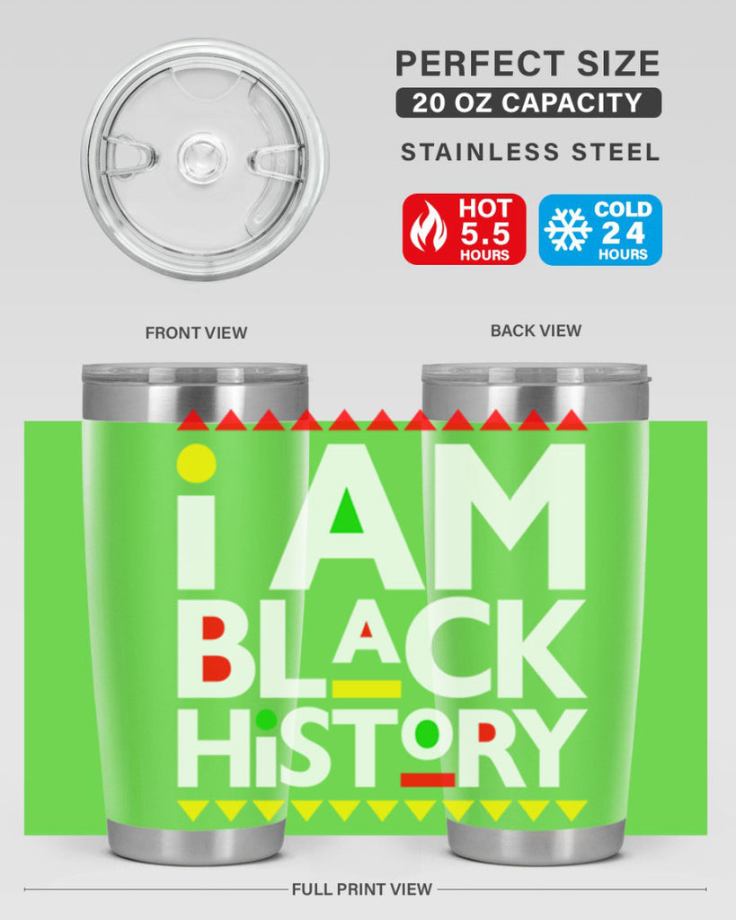 i am black  history 116#- black words phrases- Cotton Tank