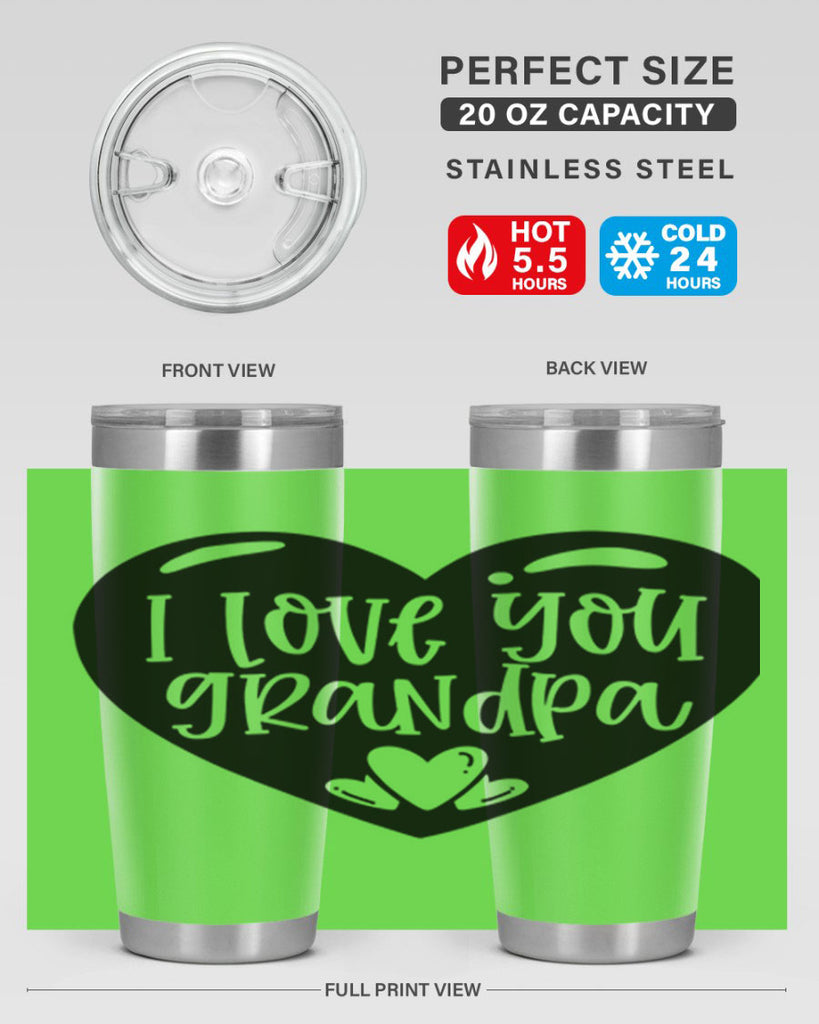 i love you grandpa 39#- fathers day- Tumbler