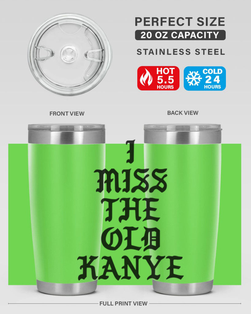 i miss the old kanye pablo 114#- black words phrases- Cotton Tank