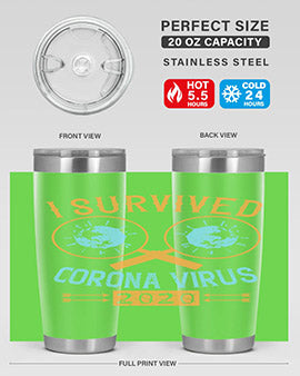 i survived corona virus Style 34#- corona virus- Cotton Tank