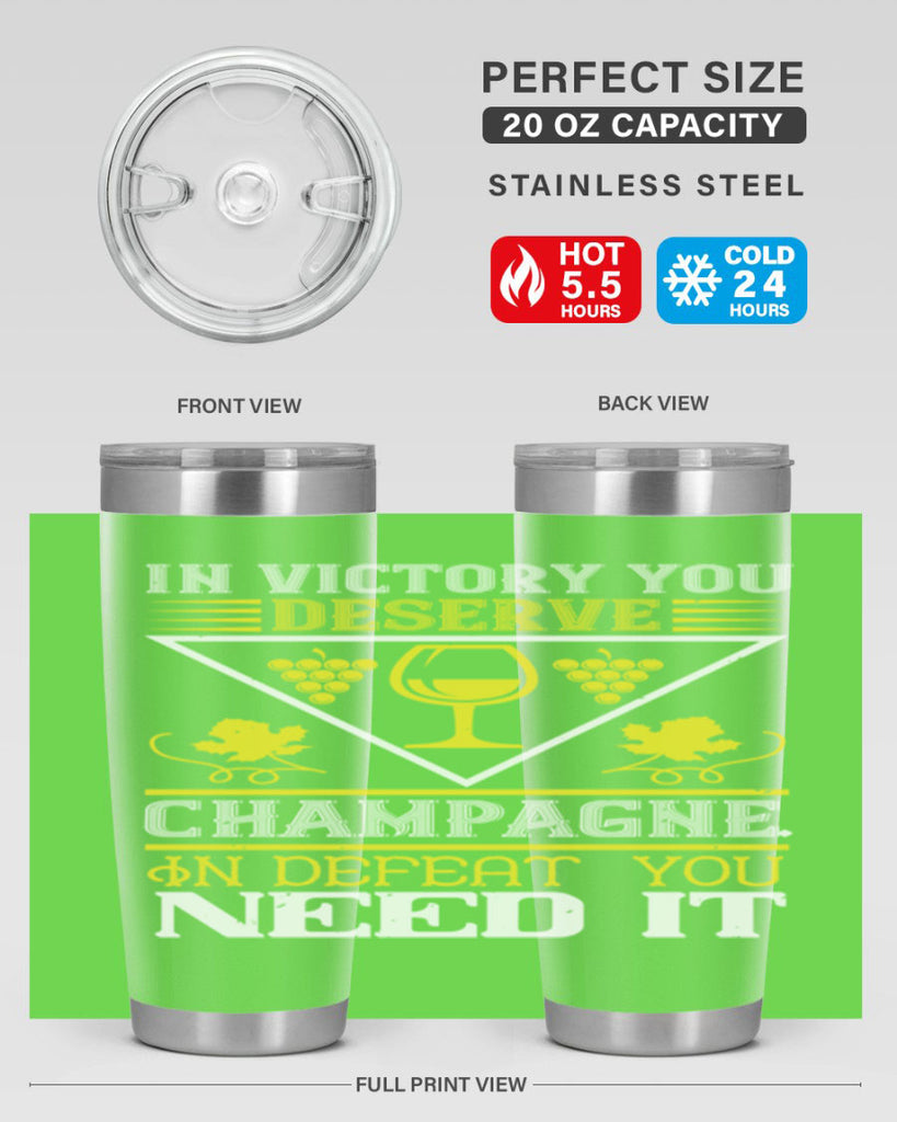 in victory you deserve champagne 76#- wine- Tumbler