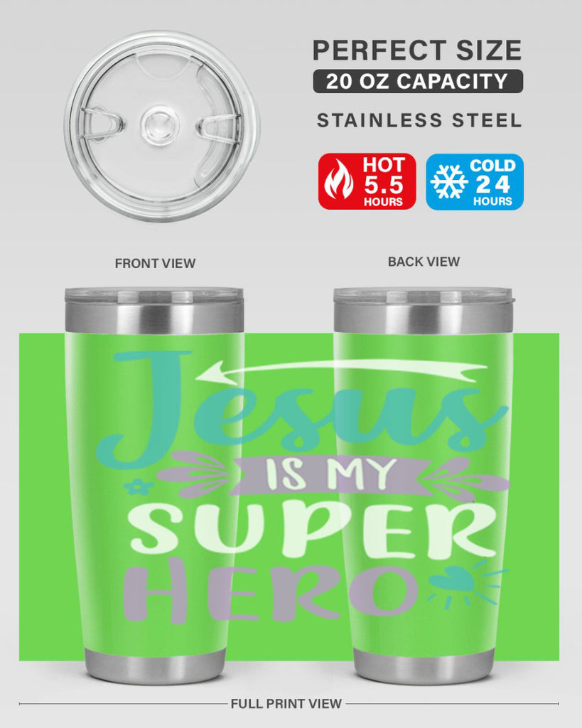 jesus is my superhero 71#- easter- Tumbler