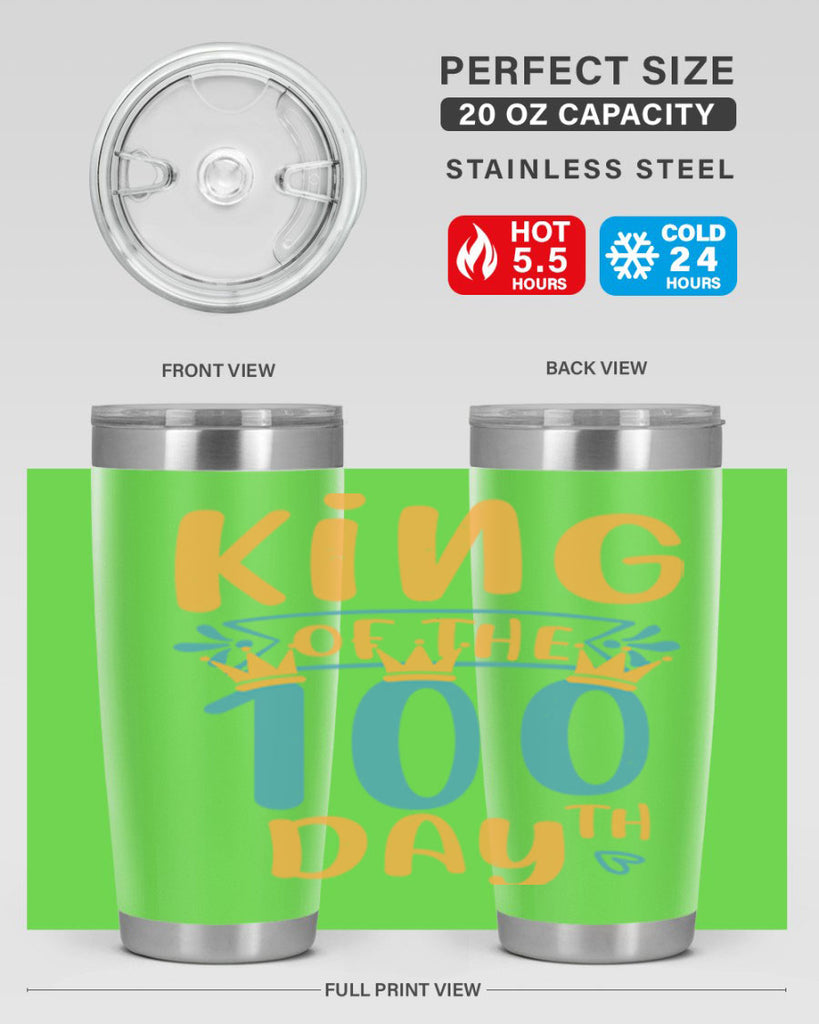 king of the th day 3#- 100 days of school- Tumbler