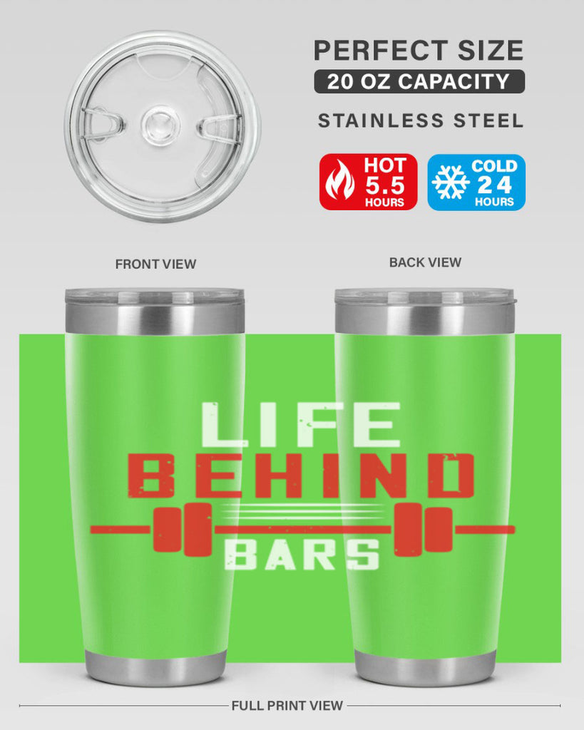 life behind bars 85#- gym- Tumbler