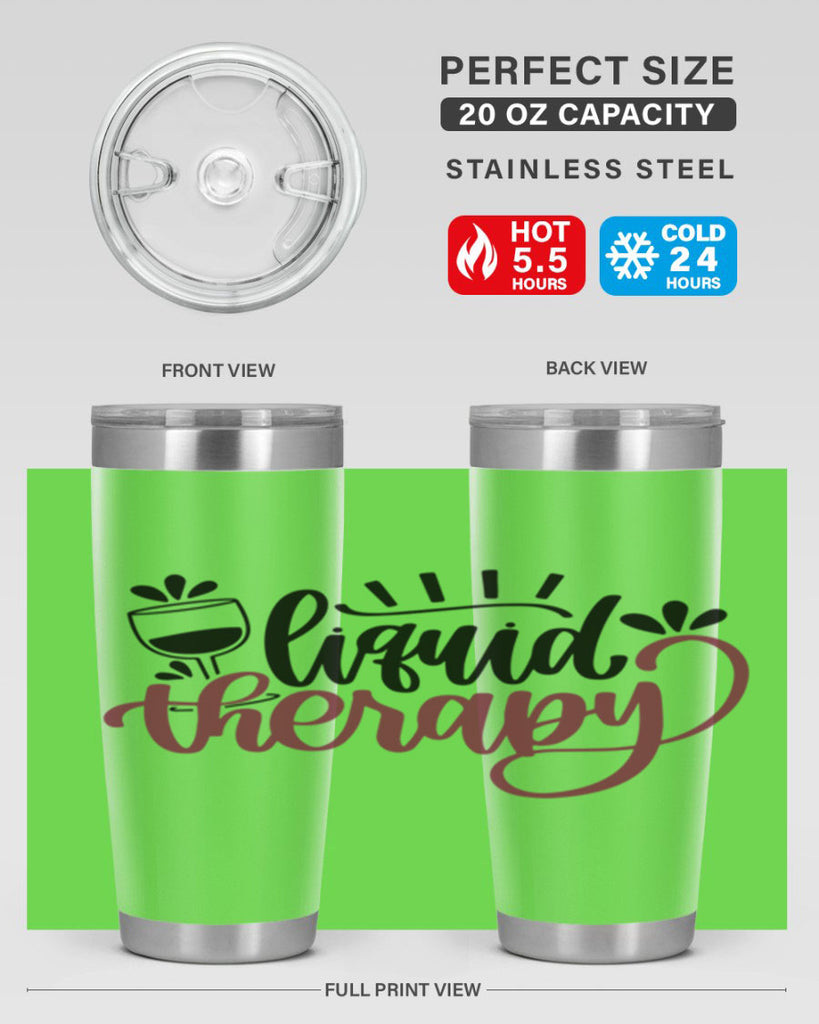 liquid therapy 44#- wine- Tumbler