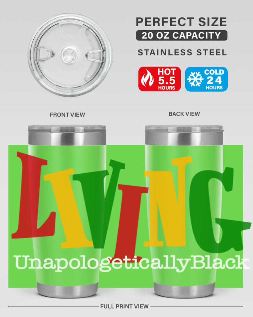 living  unapologetically black  98#- black words phrases- Cotton Tank