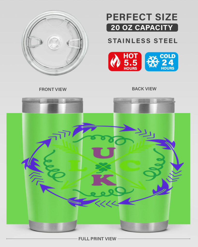 luck 17#- mardi gras- Tumbler