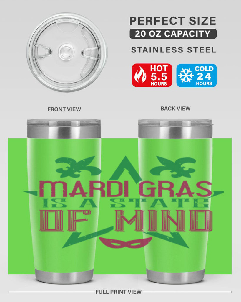 mardi gras is a state of mind 47#- mardi gras- Tumbler