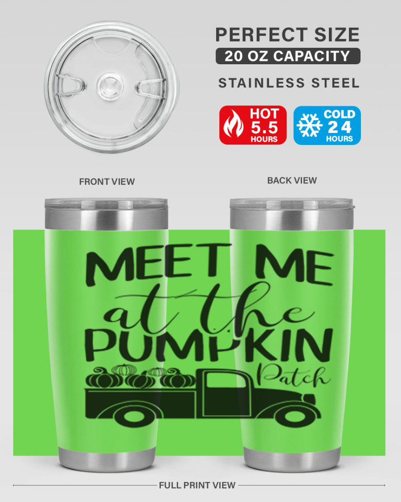 meet me at the pumpkin patch 424#- fall- Tumbler
