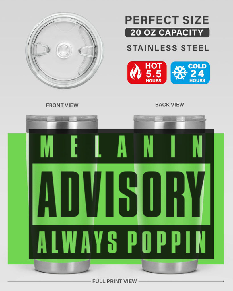 melanin advisory 80#- black words phrases- Cotton Tank