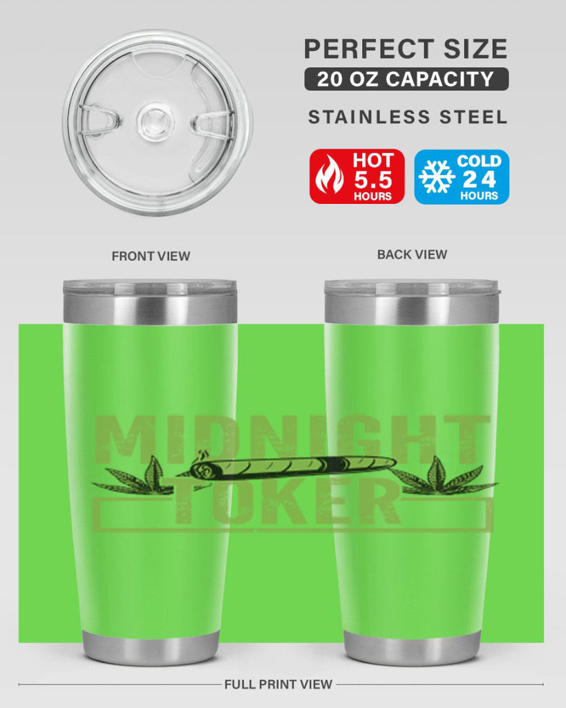 midnight toker 211#- marijuana- Tumbler