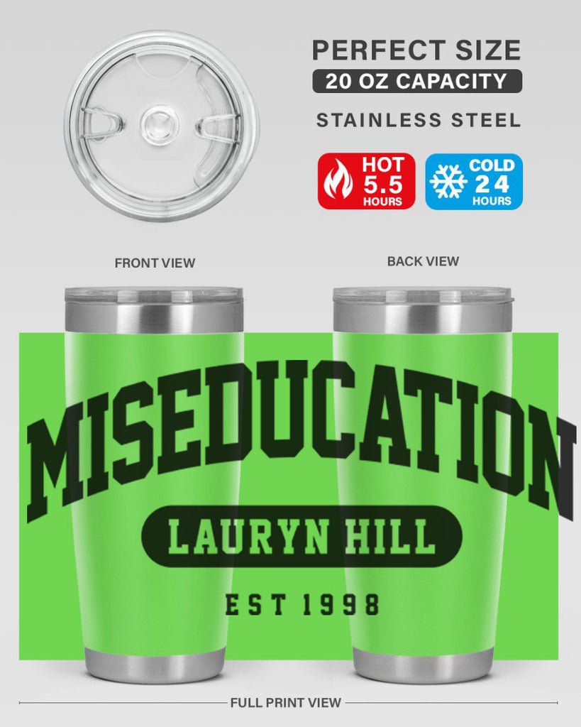 miseducation of lauryn hill college 67#- black words phrases- Cotton Tank