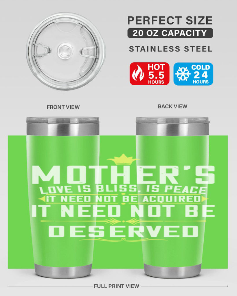 mother’s love is bliss is peace it need not be acquired 94#- mom- Tumbler