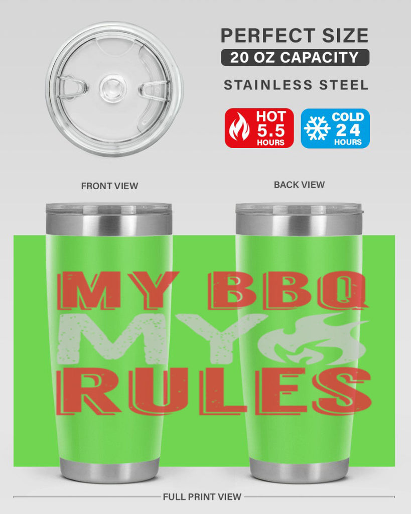my bbq my rule 22#- bbq- Tumbler