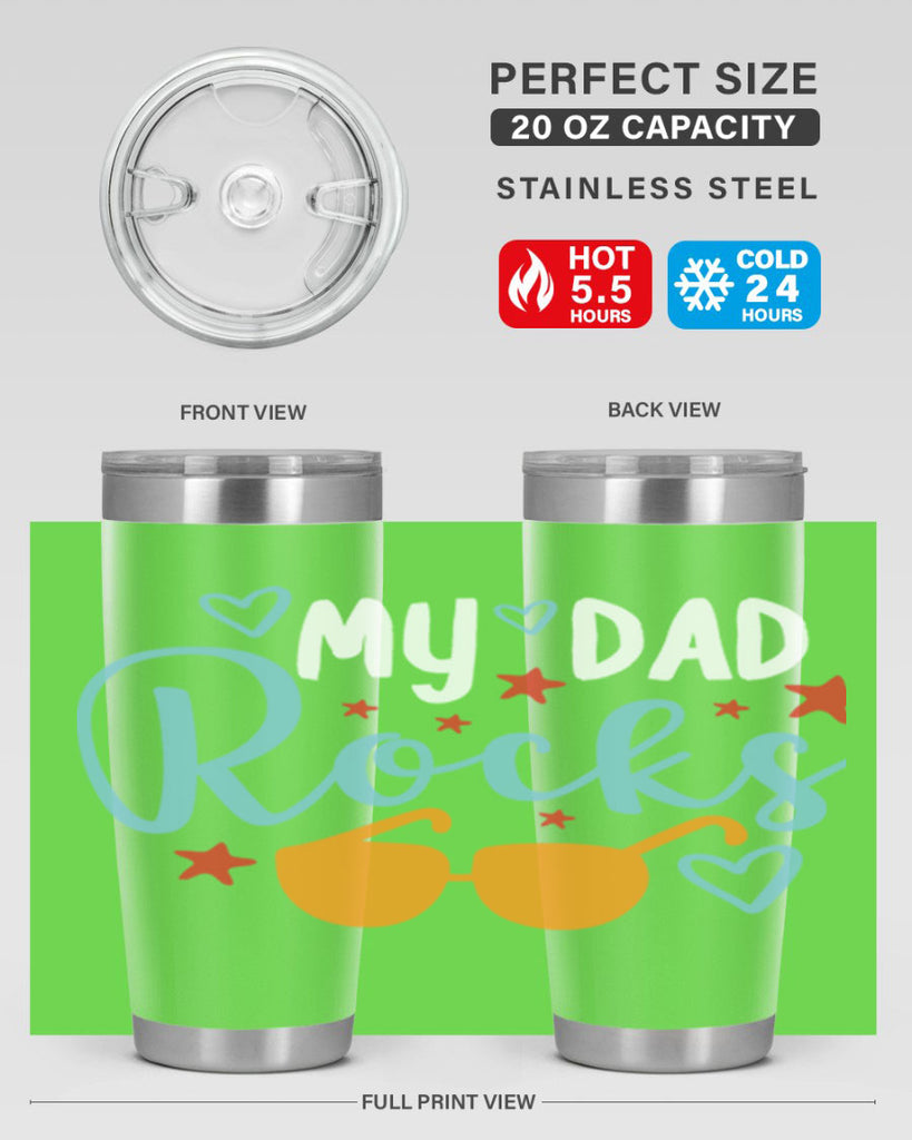 my dad rocks 83#- fathers day- Tumbler