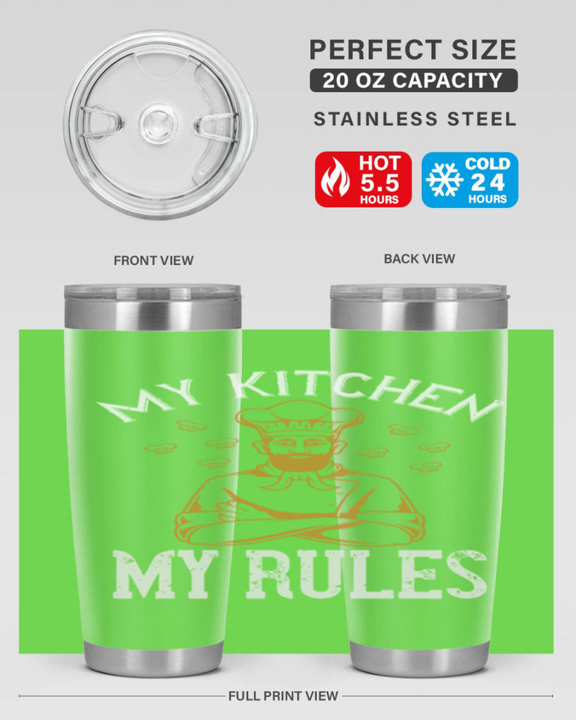 my kitchen my rules 15#- cooking- Tumbler