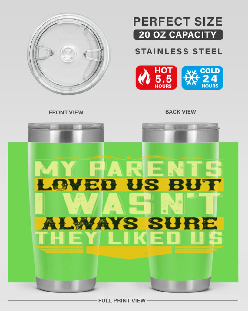 my parents loved us but i wasn’t always sure they liked us 36#- Parents Day- Tumbler