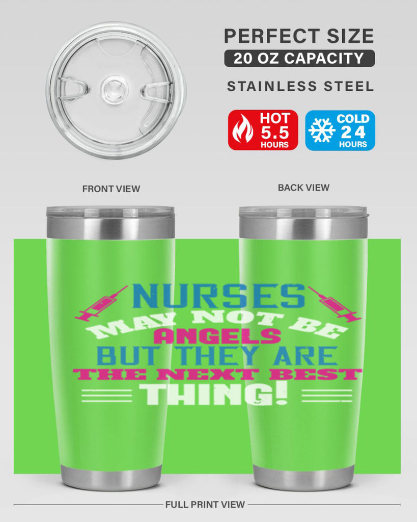 nurse may not be angels Style 279#- nurse- tumbler