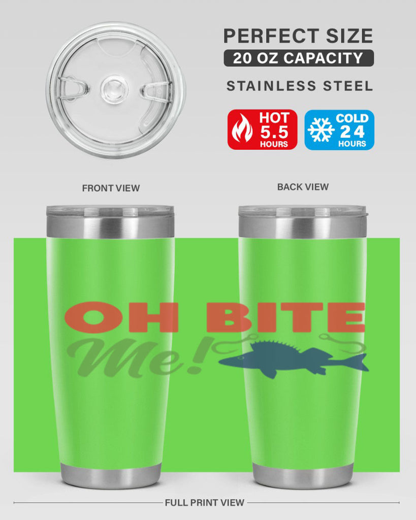 oh bite me 202#- fishing- Tumbler